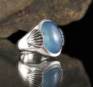 AAA' Aquamarine Mermaid Ring