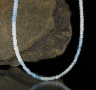 Aquamarine Faceted Bead Necklace