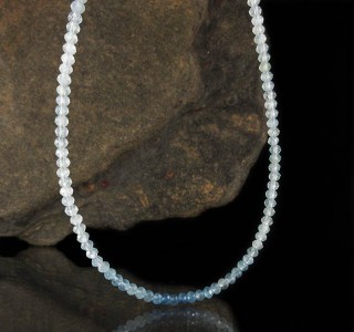 Aquamarine Faceted Bead Necklace