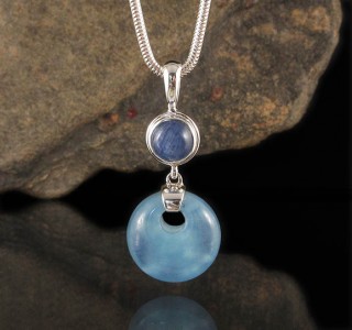 Kyanite & Aquamarine Pdt Lge