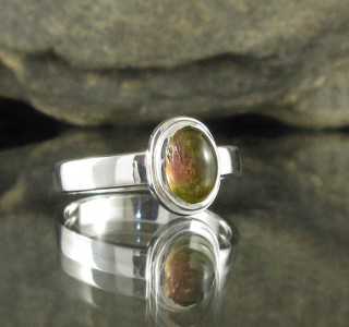 Watermelon Tourmaline Ring