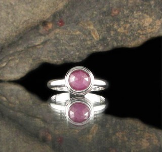 Raspberry Sapphire Ring