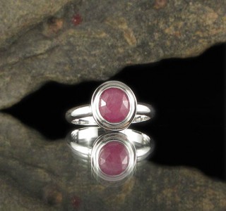 Raspberry Sapphire Ring