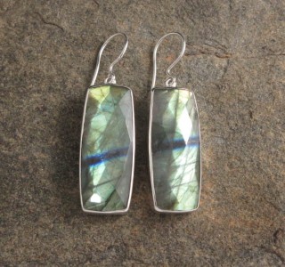 Labradorite Earrings Large