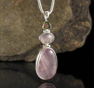 Watermelon Tourmaline & Rose Quartz Pdt Lge
